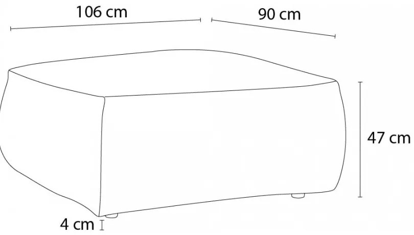 Tmavosivá menčestrová podnožka Voltaire – Bobochic Paris