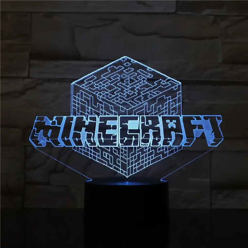 3Dmix 3DL-CRK027 – 3D LED nočná lampa - Minecraft (Crack základňa)