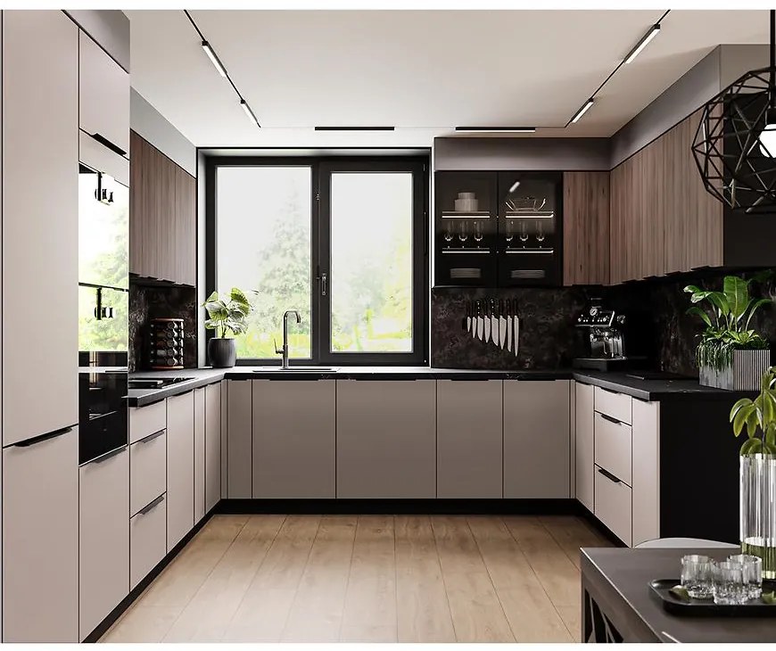 Rohová kuchynská linka Arona/Monza 375x325x225