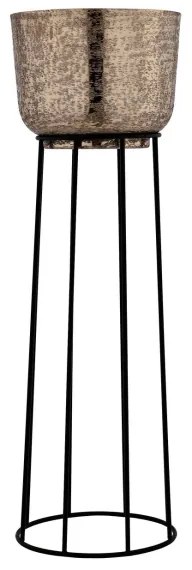 Eglo 428095 - SADA 3x Kovový kvetináč OKAYAMA čierna/zlatá