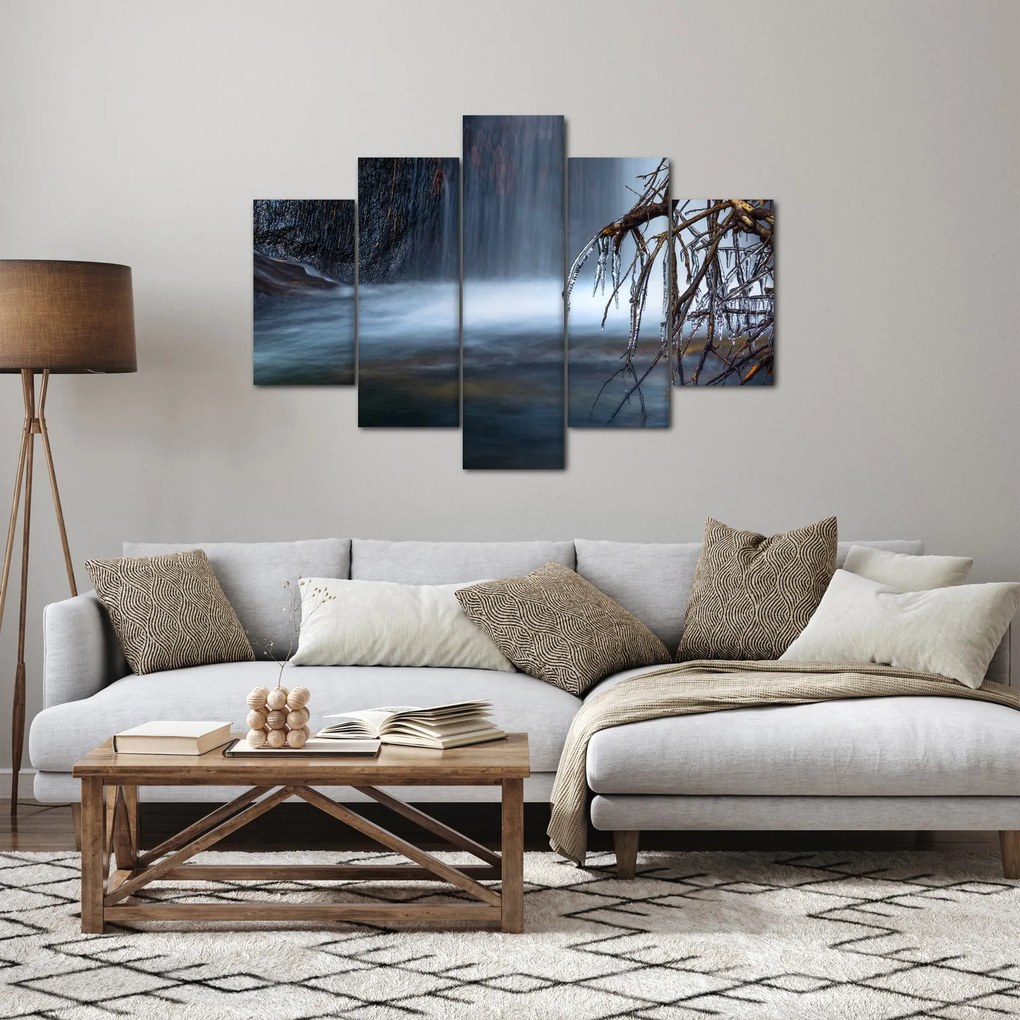 Obraz zimné lagúny (150x105 cm)