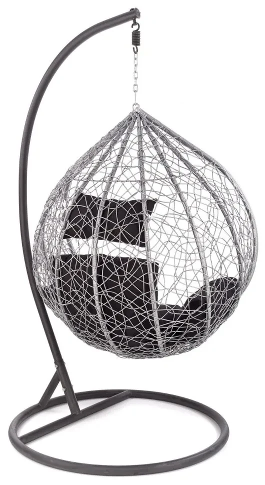 Závesné kreslo Eggy, čierna