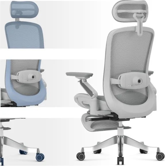 Kancelárska stolička LeadPro 8.7 Grey