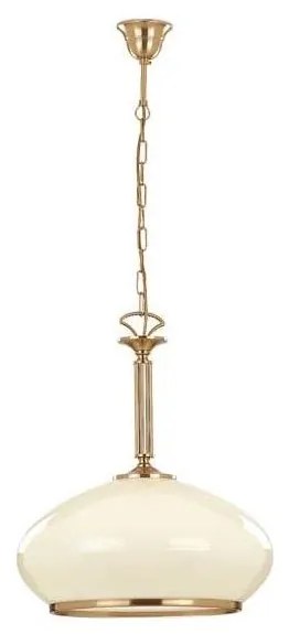Luster na reťazi ASTORIA 1xE27/15W/230V zlatá