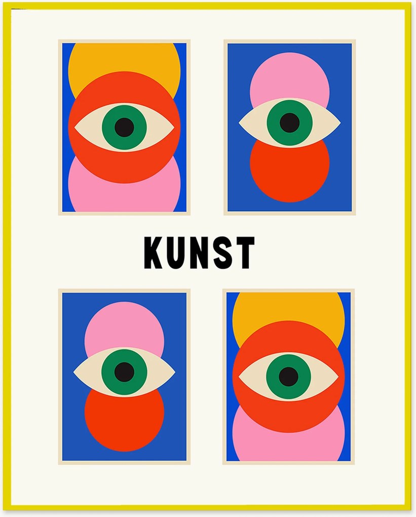 Nástenná dekorácia v ráme Kunst