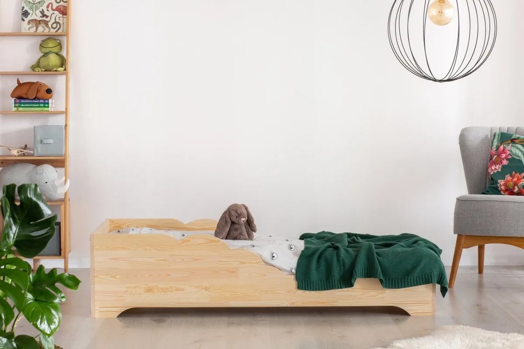 MAXMAX Detská posteľ z masívu BOX model 10 - 120x60 cm [CLONE] [CLONE] 120x60 pre dievča|pre chlapca|pre všetkých NIE