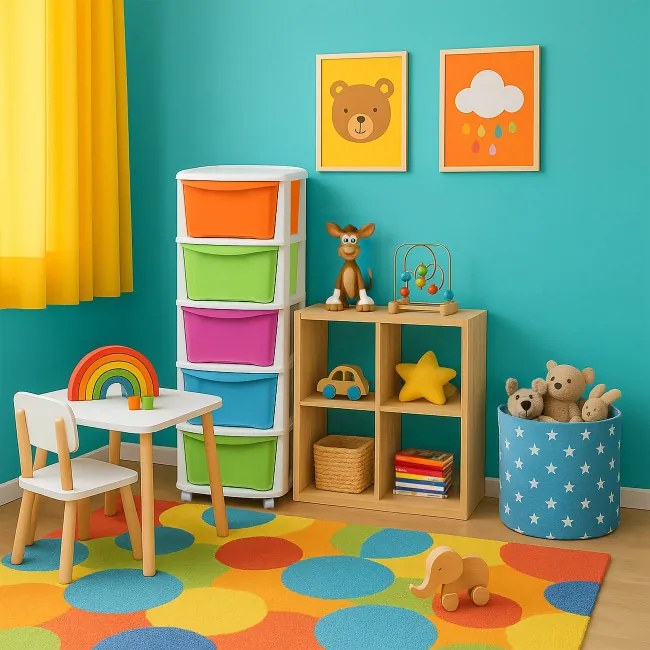 Detská polica na hračky