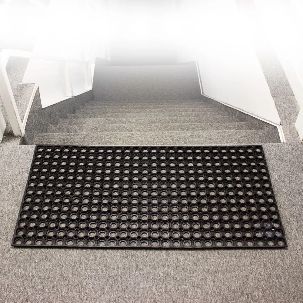 Home Elements Rohož dierovaná čierna