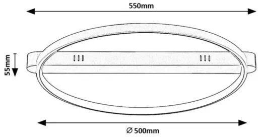 Rabalux 71347 - LED stropné svietidlo BELIZA LED/45W/230V 3000K 50x55 cm zlaté