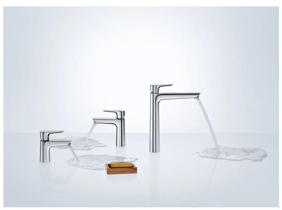 Hansgrohe Talis E, umývadlová batéria 80 s odtokovou súpravou Push-Open, s výpusťou Push-Open, chrómová, HAN-71701000