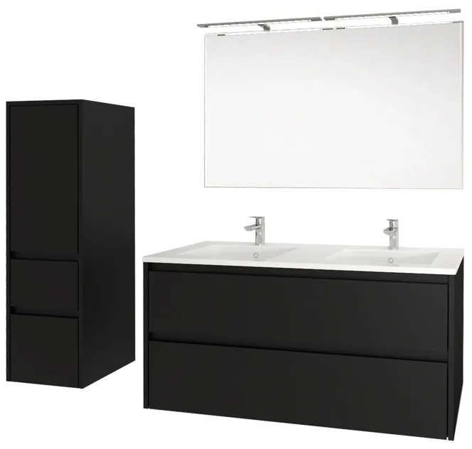 Mereo, Mereo Opto, kúpeľňová skrinka 121 cm, Multidecor, Biela vysoký lesk perlička, MER-CN993SBIEL