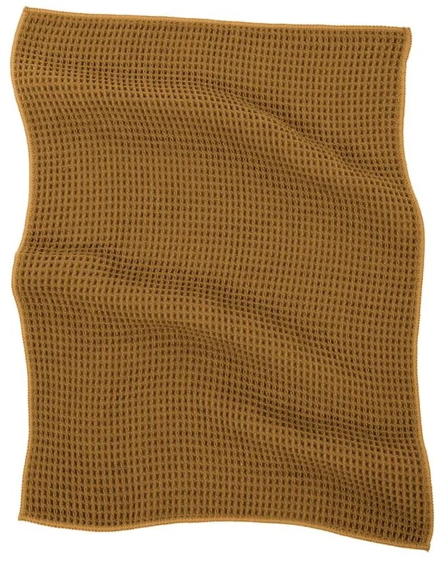 Súprava 2 oranžovo-hnedých kuchynských utierok z mikrovlákna Tiseco Home Studio, 60 x 40 cm