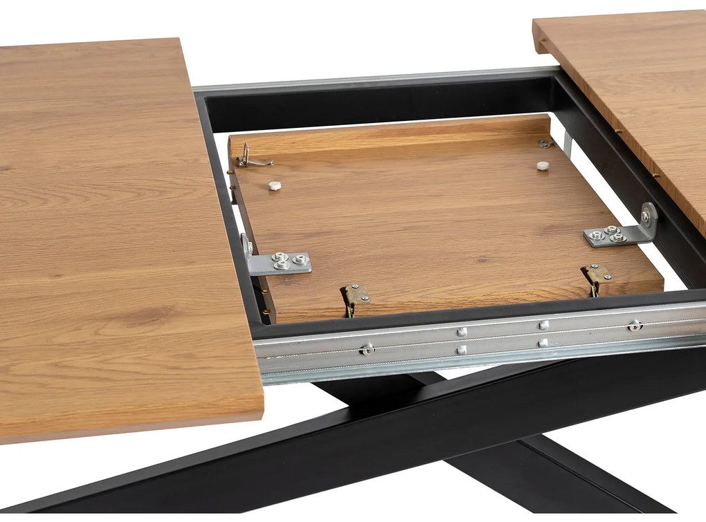 JAKS Rozkladací stôl Hamilton 160-200 cm zlatý dub