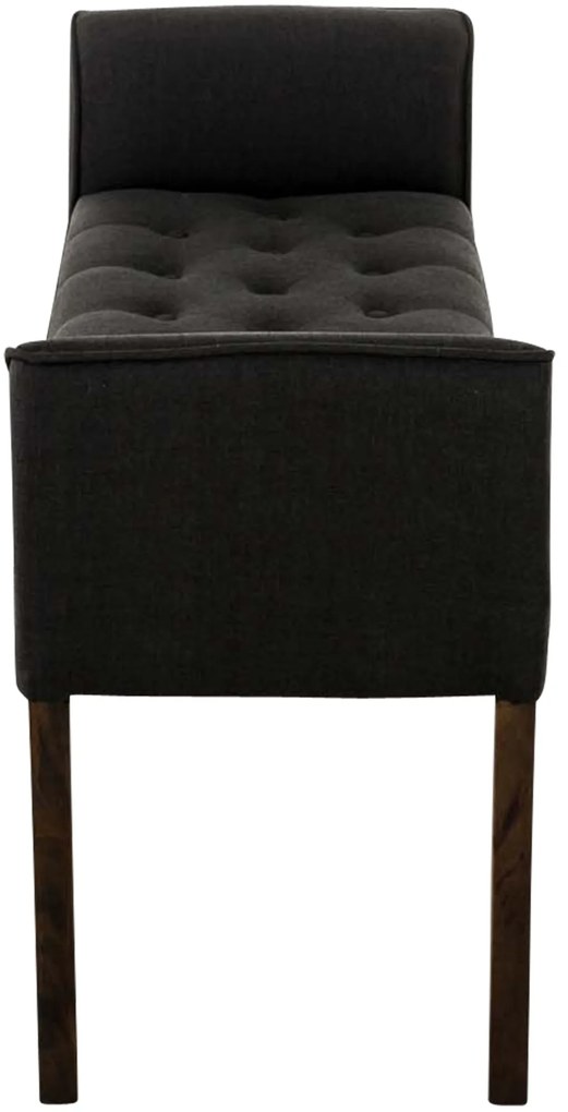 Lavica Cleopatra Chaiselongue látka, nohy antik tmavé - Tmavo sivá