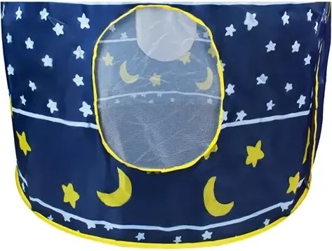 KRUZZEL Detský stan v tvare paláca - Kruzzel - modrý