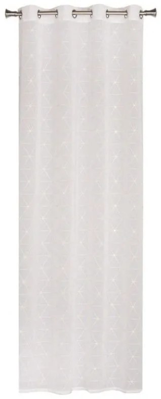 Záclona Prizma 140 x 260 cm biela