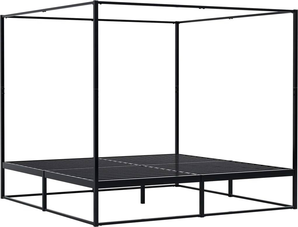 Posteľ Batoni 200x200 - čierna