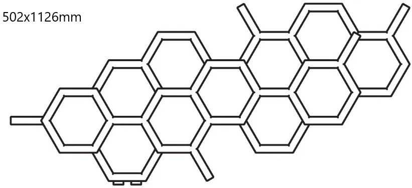 Terma Hex 502x1126 vodný radiátor Copper YP