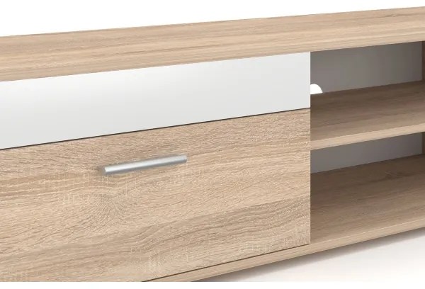 Obývacia stena BRICK dub sonoma/biela