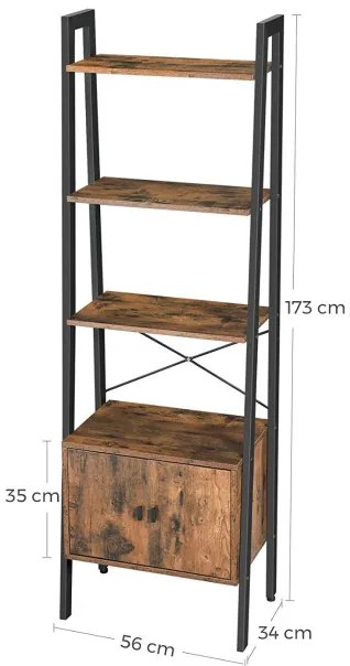 Policový regál so skrinkou LLS47BX