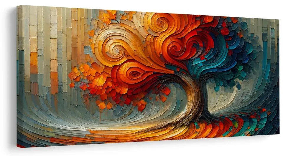 Obraz jesenný strom života v pohybe