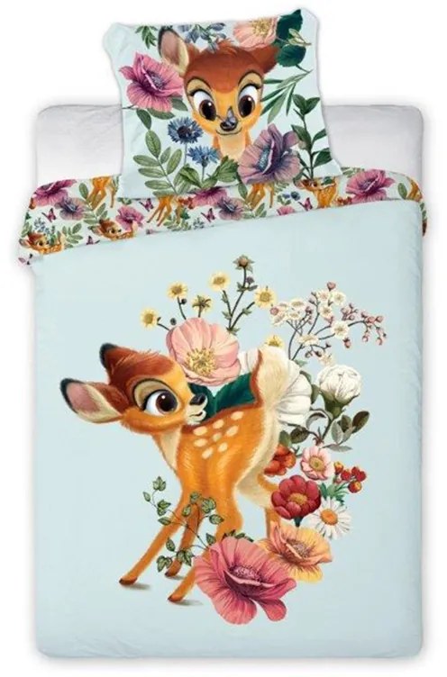 Obliečky do postieľky Bambi 01 100x135 40x60 cm 100% Bavlna Faro
