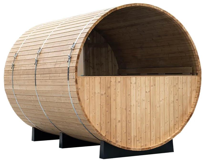 M-SPA - Záhradná sauna barrel 300 cm x Ø 210 cm