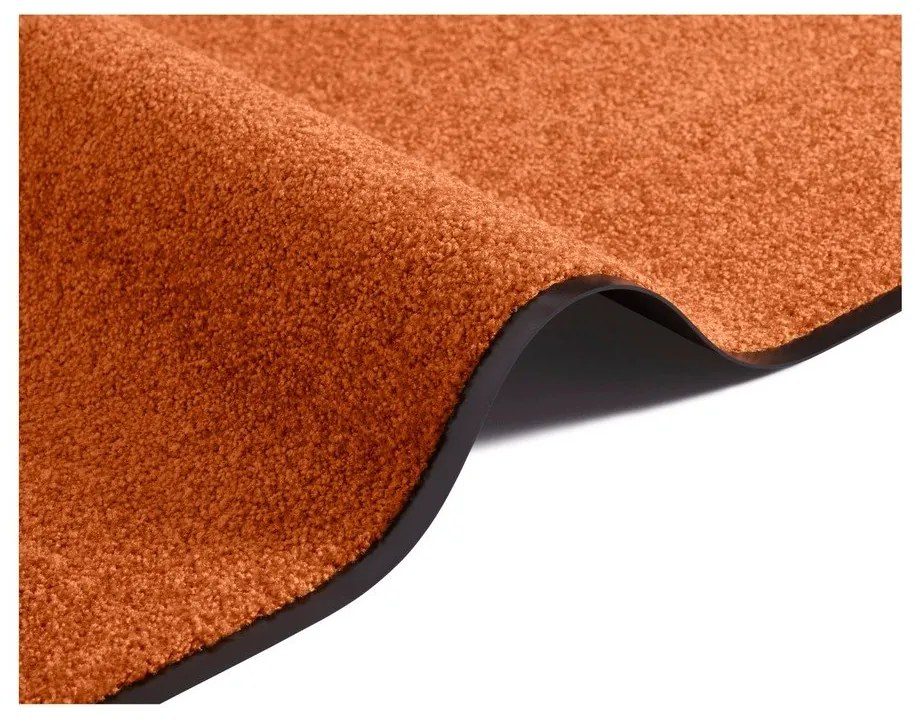 Oranžová rohožka Hansa Home Wash &amp; Clean, 39 x 58 cm