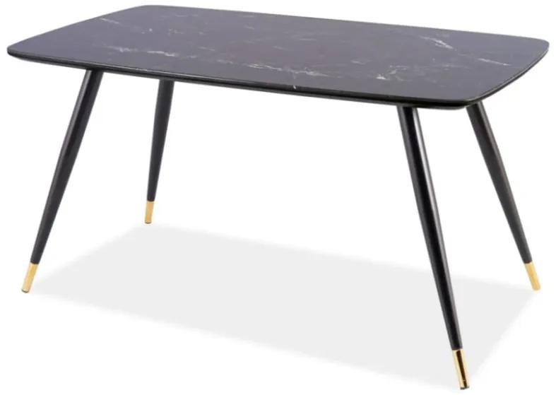 Jedálenský stôl Celestina (čierna + čierna) (pre 4 až 6 osôb). Vlastná spoľahlivá doprava až k Vám domov. 1050076