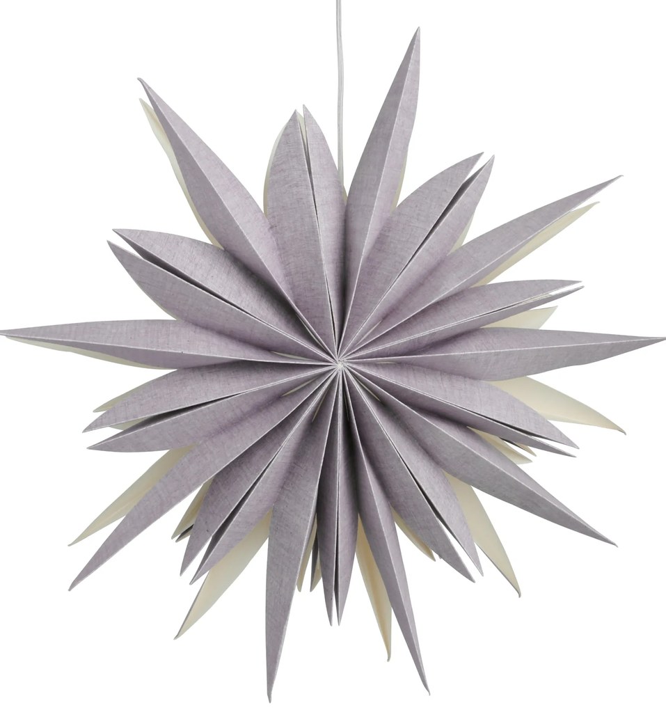 Watt & Veke Závesná svietiaca hviezda Fiona Lavendel 65 cm