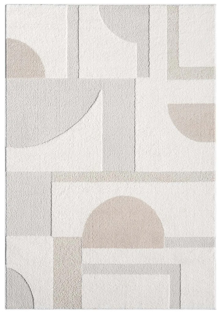 Dekorstudio Moderný koberec LOUNGE 9992 - krémový Rozmer koberca: 120x170cm