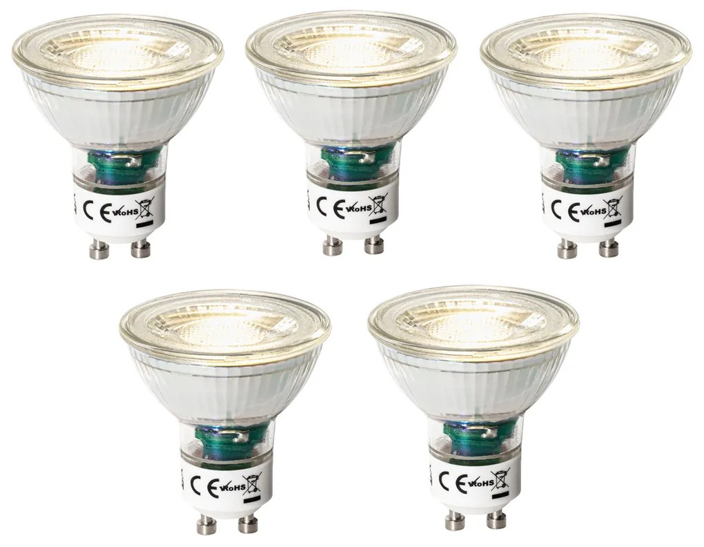 Sada 5 stmievateľných LED žiaroviek GU10 s 3-stupňovým stmievaním 7W 600 lm 3000K