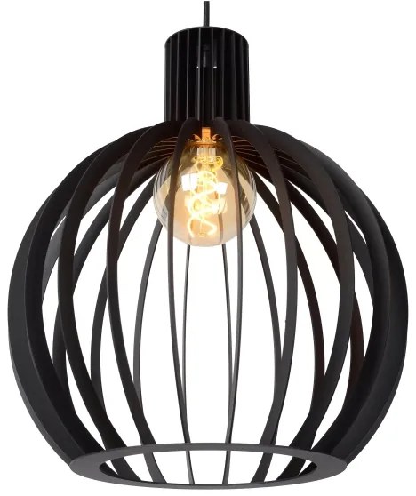 Lucide 73400/02/30 - Luster na lanku MIKAELA 2xE27/60W/230V čierna