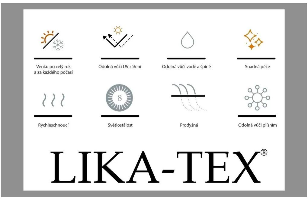 Doppler PARIS LIKA-TEX® - luxusné otočné záhradné kreslo - antracit, hliník + textília LIKA-TEX