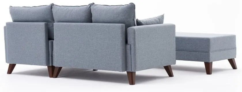 Svetlomodrá rohová pohovka (pravý roh) Bella – Balcab Home