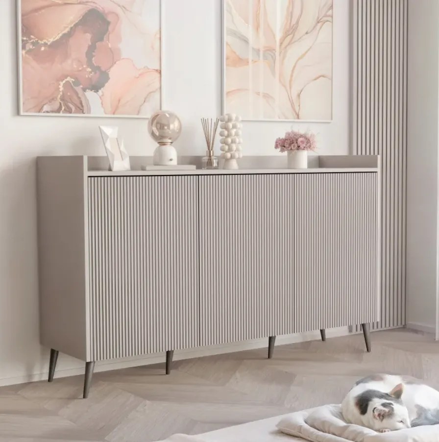 Moderná komoda CONNER kašmír 150 cm