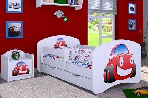 MAXMAX Detská posteľ so zásuvkou 180x90cm AUTÍČKO
