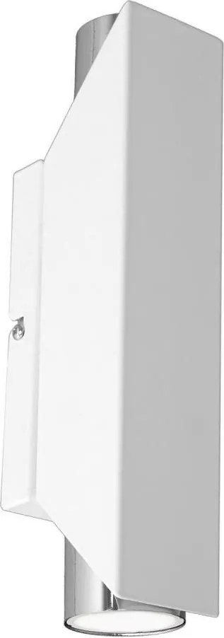 Nástenné svietidlo WALL 2xGU10/8W/230V biela/lesklý chróm