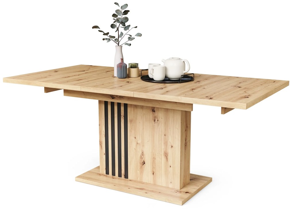 LEONEL Dub Artisan – MODERNÝ ROZKLADACÍ STÔL AŽ DO 180 cm!