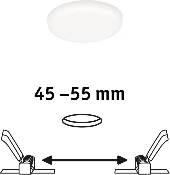 Paulmann 92390 - LED/4,5W IP44 Kúpeľňové podhľadové svietidlo VARIFIT 230V