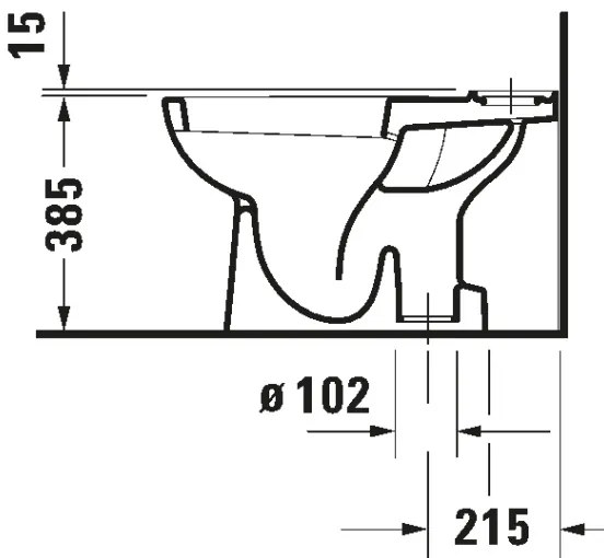 Duravit 21110100002 - kombinované WC D-CODE keramika/lesklá biela