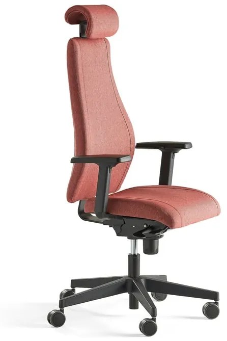 Kancelárska stolička LANCASTER, vysoké operadlo, tehlová
