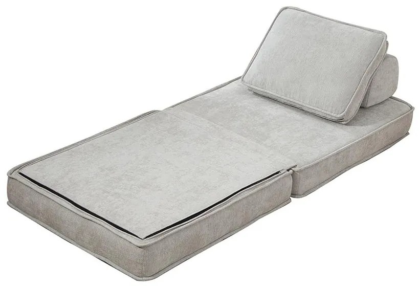 Rozkladacia penová sofa CALMERO - svetlo sivá