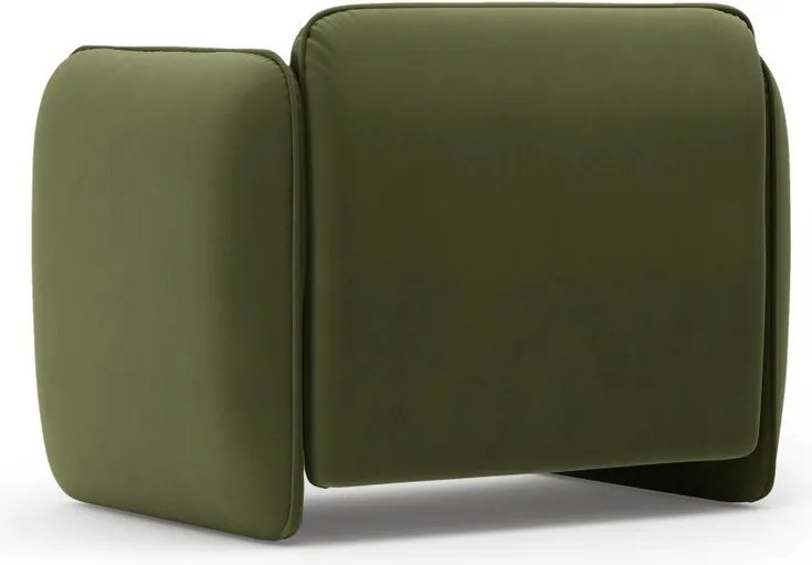 Zelené zamatové kreslo Georgia – Micadoni