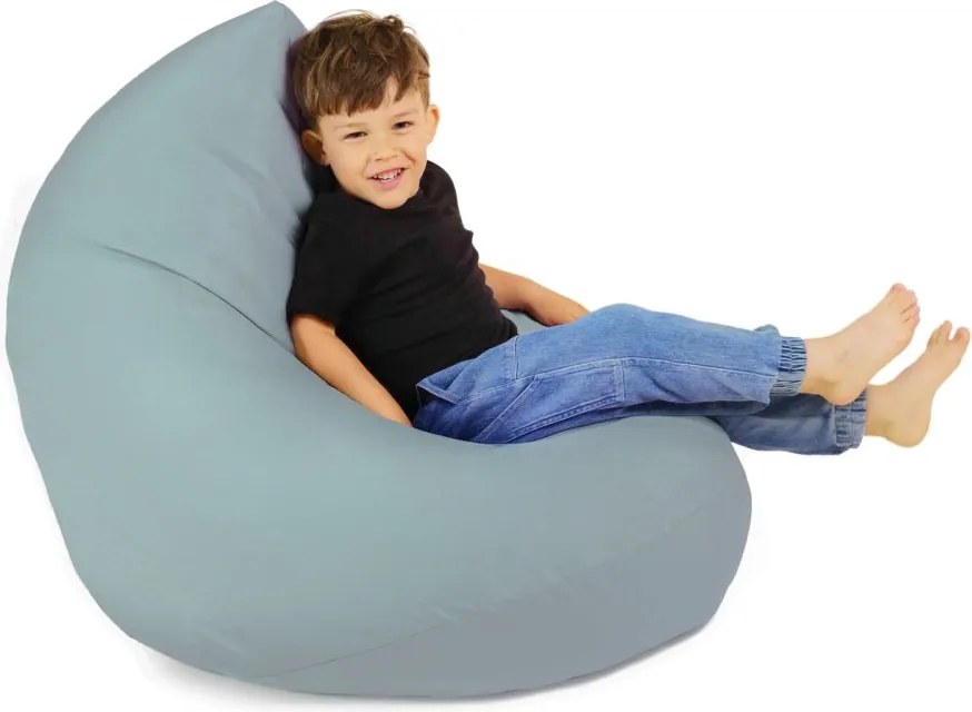 Zelený sedací vak pre deti – vodeodolný, pohodlný a bezpečný