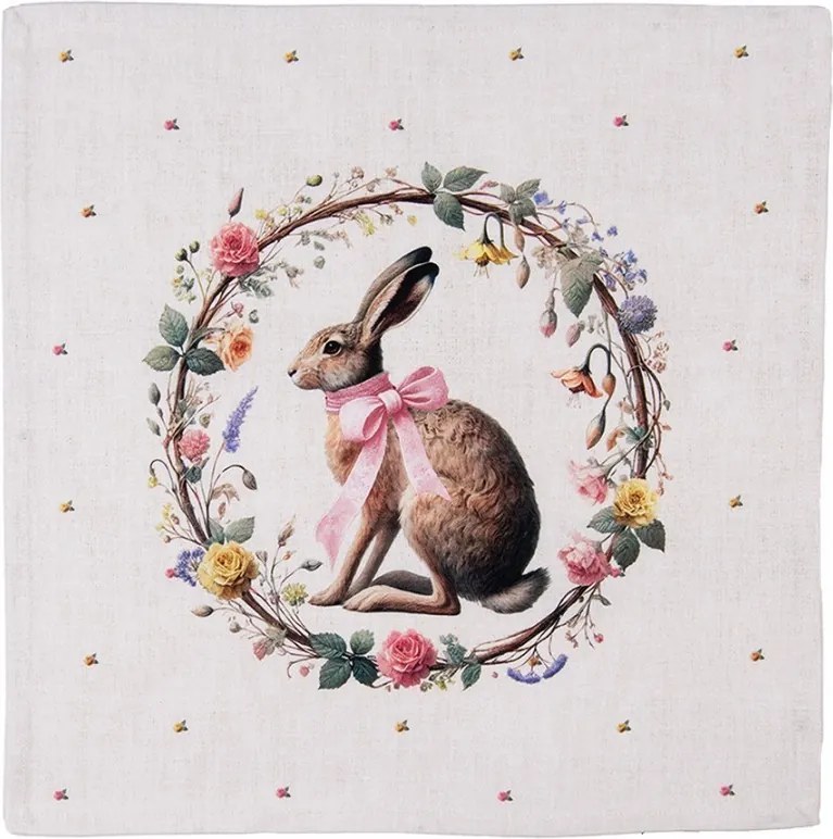 6ks obrúsok zajac s kvetmi Easter Whispers Collection - 40*40 cm