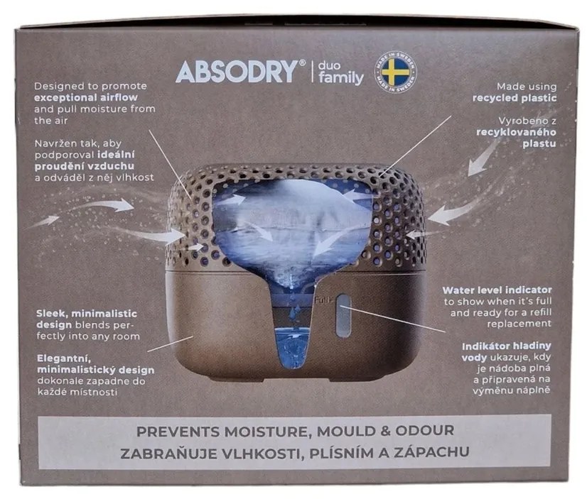 Everbrand pohlcovač vlhkosti Absodry Duo Family Bag 3-series, do 30 m3, Nougat
