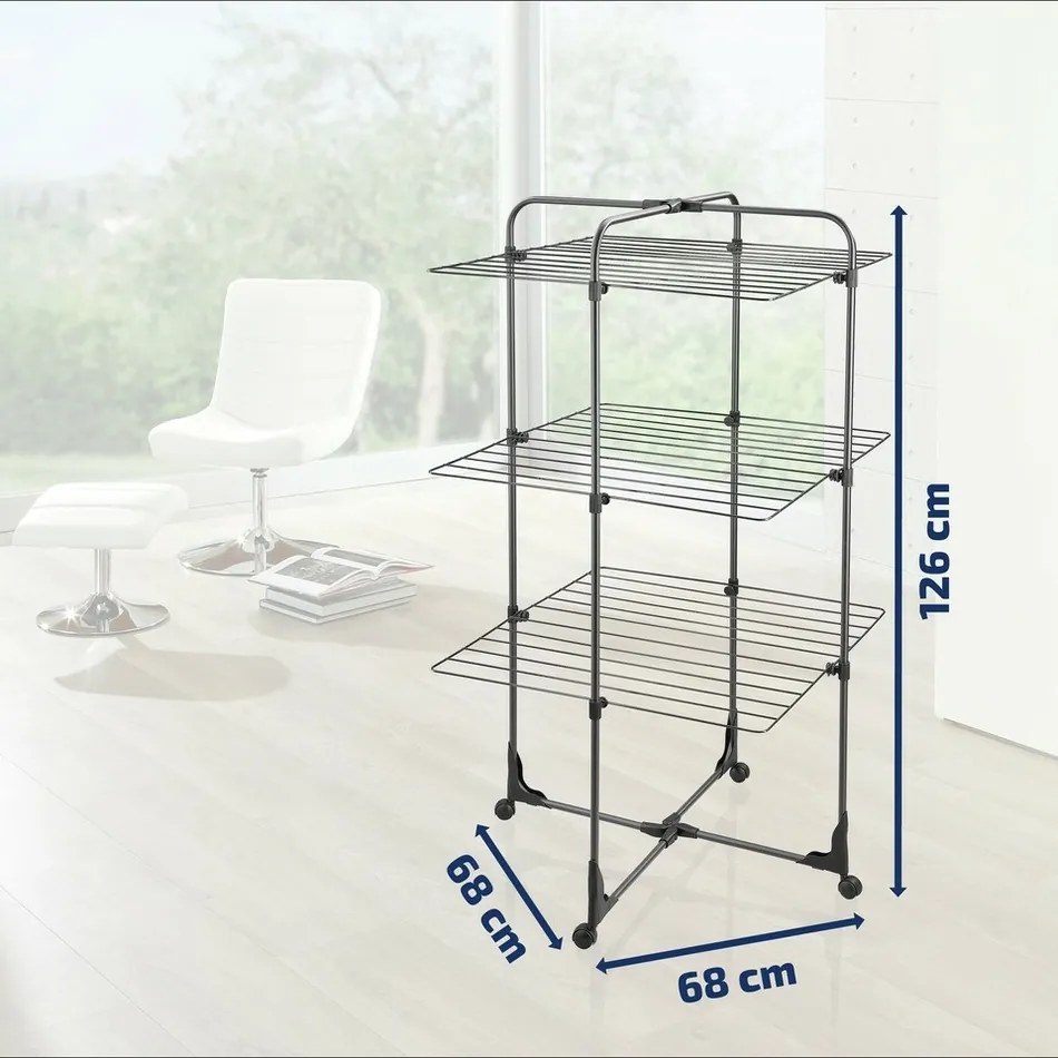 Leifheit Sušiak na bielizeň Classic Tower 270 BLACK, S