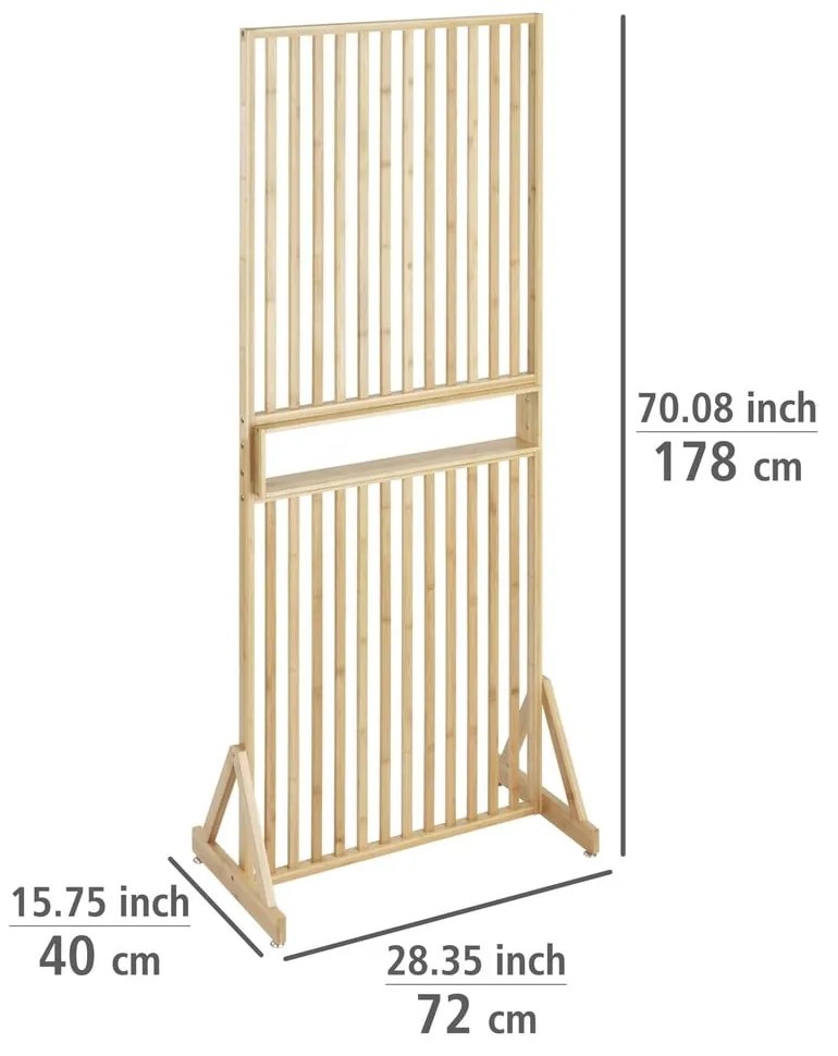 Bambusový paraván v prírodnej farbe Kailua - Wenko