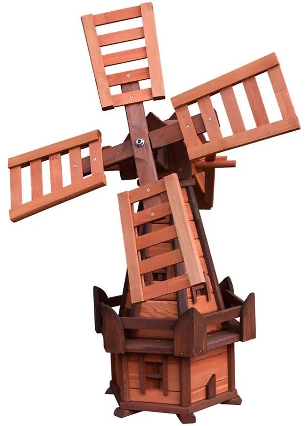 Záhradný veterný mlyn Zefir hrdzavá